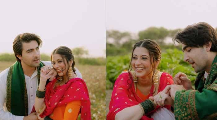 Khaqan Shahnawaz et Sabeena Syed annoncent leurs fiançailles dans un style punjabi traditionnel